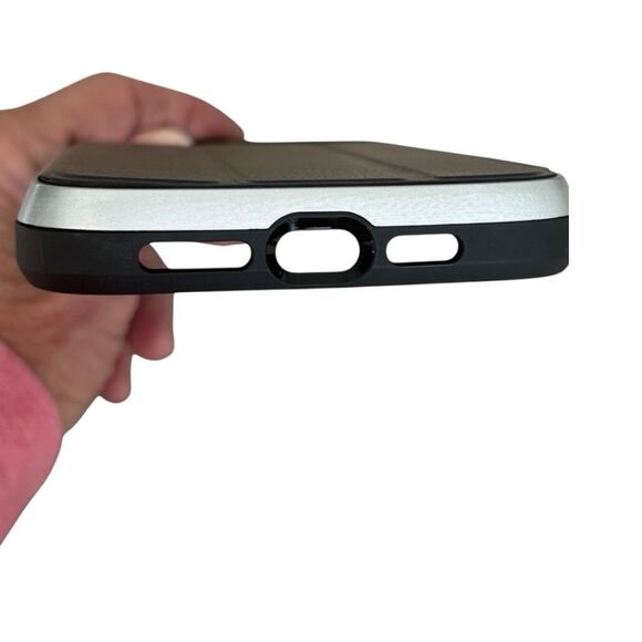 Vena vCommute Wallet Case Cover for Apple iPhone 12 Pro Max Navy and Silver - Picture 7 of 9